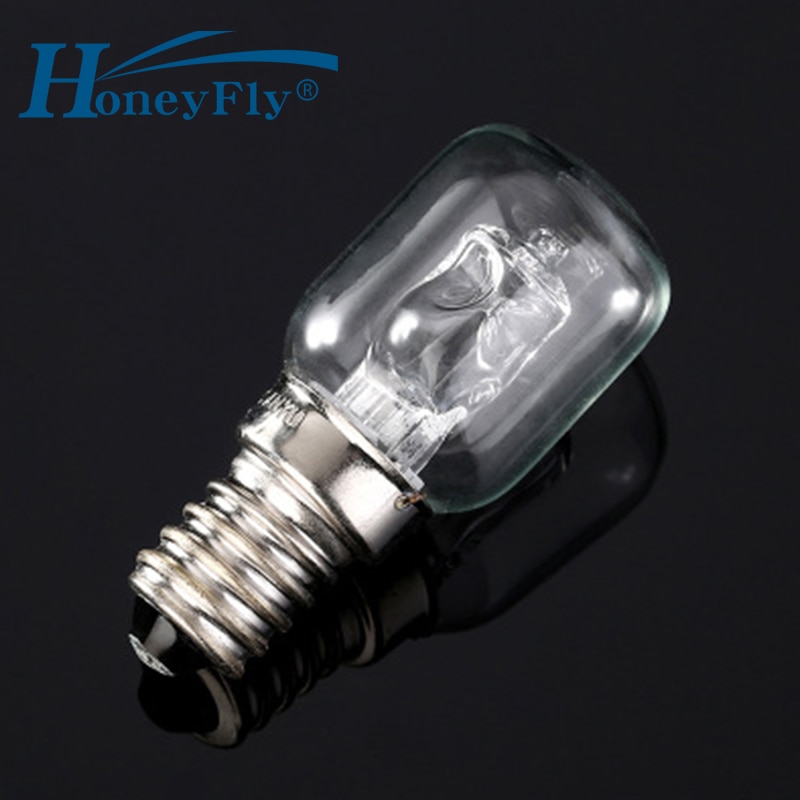 HoneyFly E14 오븐 토스터 스팀 할로겐 전구 220V-250V 25W 고온 램프 밥솥 후드 램프 전자 레인지 전구